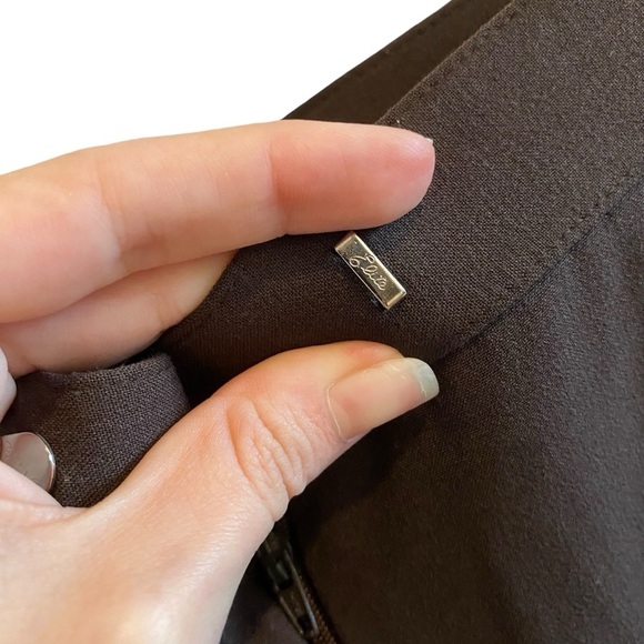 Sag Harbor Stretch Petite Trousers In Brown - Picture 6 of 10